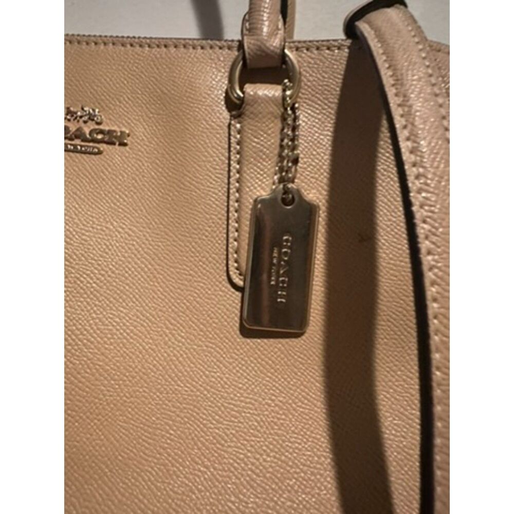 Coach Nude Leather Large Surrey Carryall Women's Purse - Picture 12 of 12